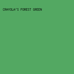 53A862 - Crayola's Forest Green color image preview
