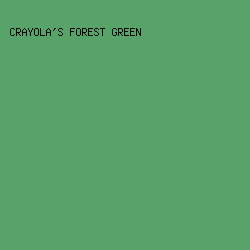 58a369 - Crayola's Forest Green color image preview
