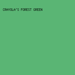 5ab574 - Crayola's Forest Green color image preview