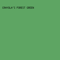 5ea563 - Crayola's Forest Green color image preview