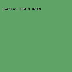 60a366 - Crayola's Forest Green color image preview
