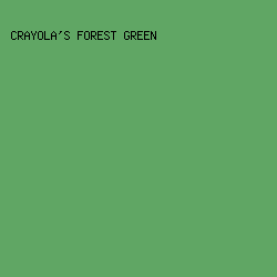 60a664 - Crayola's Forest Green color image preview