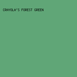 60a677 - Crayola's Forest Green color image preview