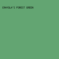 63a572 - Crayola's Forest Green color image preview