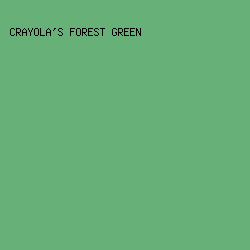 67B077 - Crayola's Forest Green color image preview