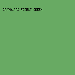 68AA63 - Crayola's Forest Green color image preview