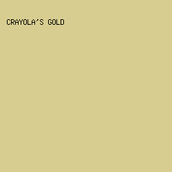 D7CD90 - Crayola's Gold color image preview