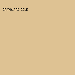 DEC293 - Crayola's Gold color image preview