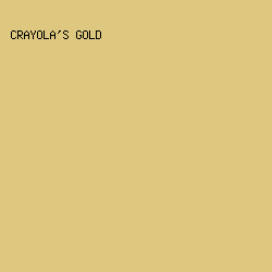 DEC880 - Crayola's Gold color image preview