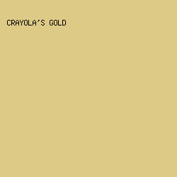 DECA87 - Crayola's Gold color image preview