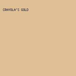 E0C195 - Crayola's Gold color image preview