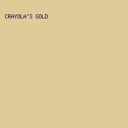 E0CA97 - Crayola's Gold color image preview
