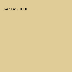 E0CC97 - Crayola's Gold color image preview
