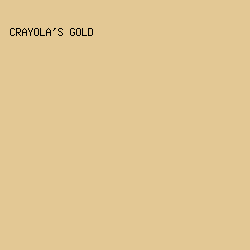 E3C894 - Crayola's Gold color image preview