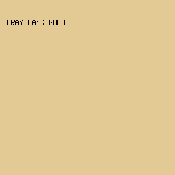 E3C993 - Crayola's Gold color image preview