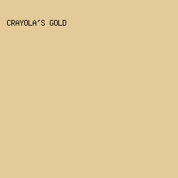 E4C999 - Crayola's Gold color image preview