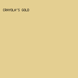 E4CF91 - Crayola's Gold color image preview