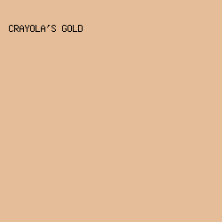 E5BD98 - Crayola's Gold color image preview