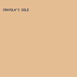 E5BE93 - Crayola's Gold color image preview