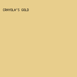 E8CE8C - Crayola's Gold color image preview