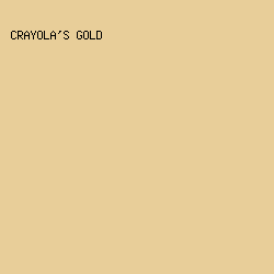 E8CE99 - Crayola's Gold color image preview