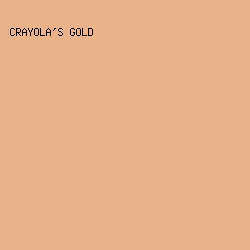 E9B289 - Crayola's Gold color image preview