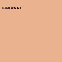 EBB28F - Crayola's Gold color image preview