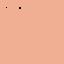 F0AF93 - Crayola's Gold color image preview