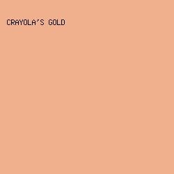 F0B08D - Crayola's Gold color image preview