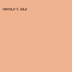 F0B390 - Crayola's Gold color image preview