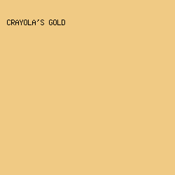F0CA84 - Crayola's Gold color image preview