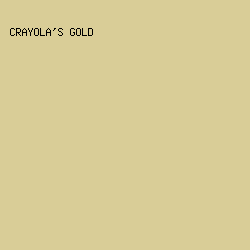 d9cd97 - Crayola's Gold color image preview