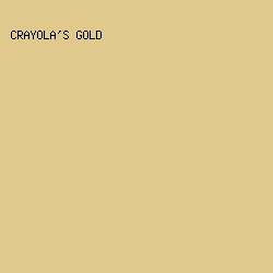 e1c88c - Crayola's Gold color image preview