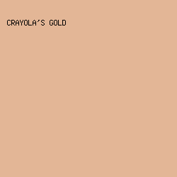 e3b696 - Crayola's Gold color image preview