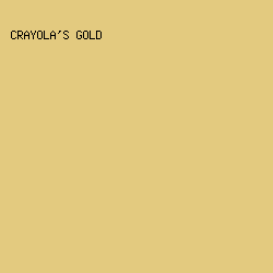 e3ca7f - Crayola's Gold color image preview