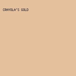 e4c19c - Crayola's Gold color image preview