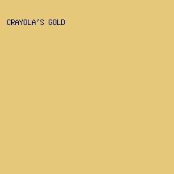 e5c87a - Crayola's Gold color image preview