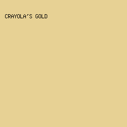 e7d194 - Crayola's Gold color image preview