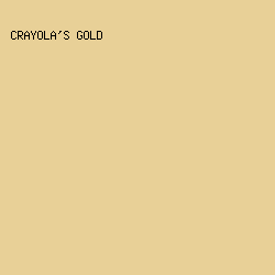 e8d097 - Crayola's Gold color image preview