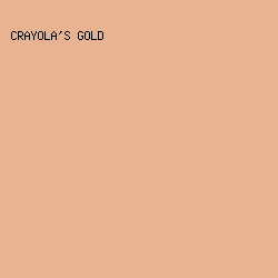 e9b292 - Crayola's Gold color image preview
