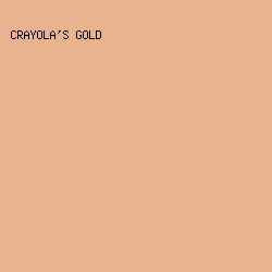 e9b38f - Crayola's Gold color image preview