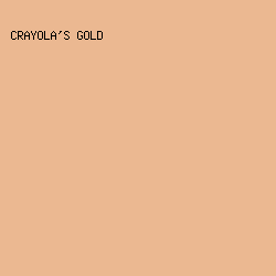 ebb891 - Crayola's Gold color image preview