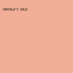 f0af96 - Crayola's Gold color image preview