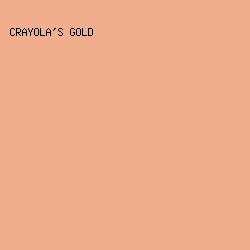 f1ae8d - Crayola's Gold color image preview