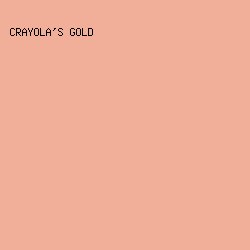f1af99 - Crayola's Gold color image preview