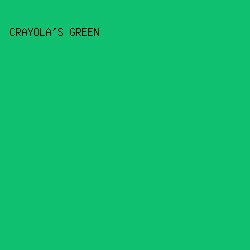 0EC06F - Crayola's Green color image preview