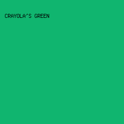 10b56f - Crayola's Green color image preview