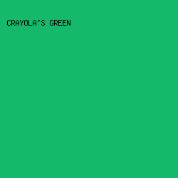 16b869 - Crayola's Green color image preview