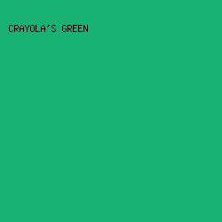 18b273 - Crayola's Green color image preview