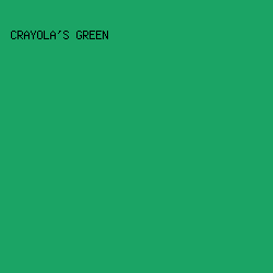 1BA465 - Crayola's Green color image preview